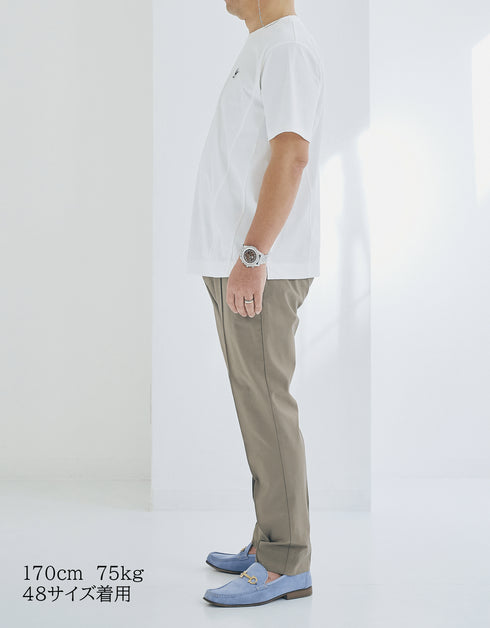 【メンズ】超撥水 お腹細見え PLAYFUL T-shirt(ワッペン半袖Tシャツ)