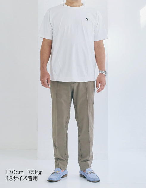 【メンズ】超撥水 お腹細見え PLAYFUL T-shirt(ワッペン半袖Tシャツ)