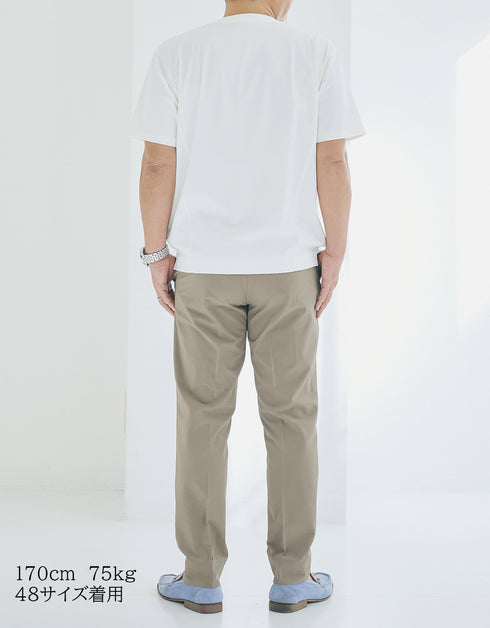 【メンズ】超撥水 お腹細見え PLAYFUL T-shirt(ワッペン半袖Tシャツ)