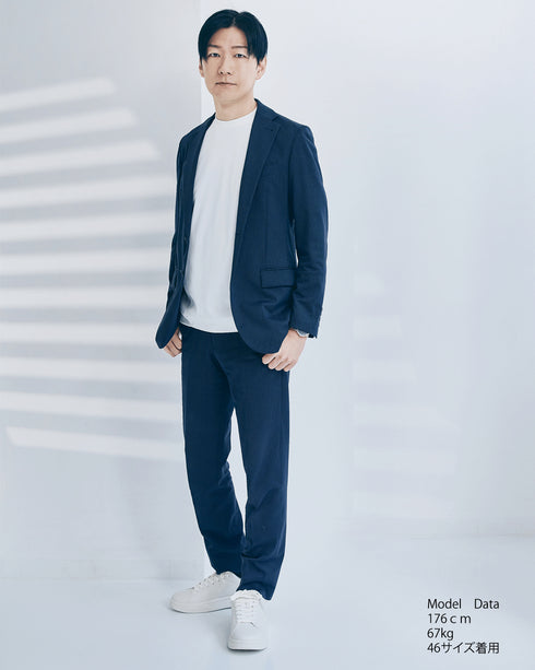 【メンズ】超撥水 お腹細見え Dress T-shirt(後ろ衿高半袖Tシャツ)