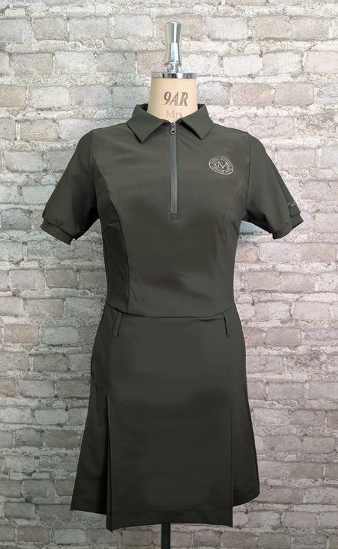 【ウィメンズ】超撥水 大きい胸 パーフェクトフィット・ゴルフ ワンピース(ショートパンツ付き)